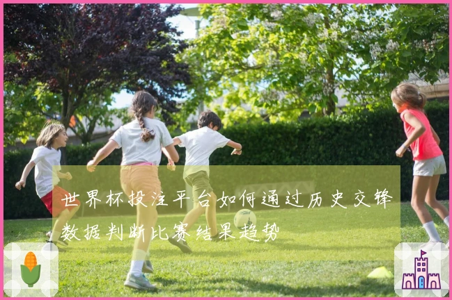 世界杯投注平台如何通过历史交锋数据判断比赛结果趋势